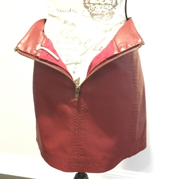 Free People Modern Femme Faux Leather Mini-Skirt - Picture 8 of 16